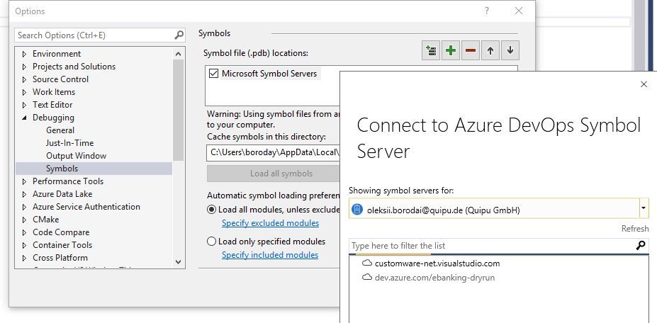 Azure DevOps symbol server